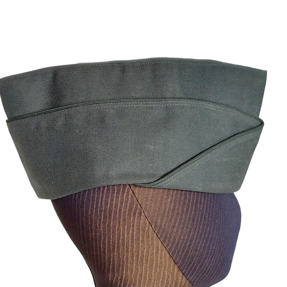 Vintage Olive Green Army Private‎ Hat - Picture 5 of 16